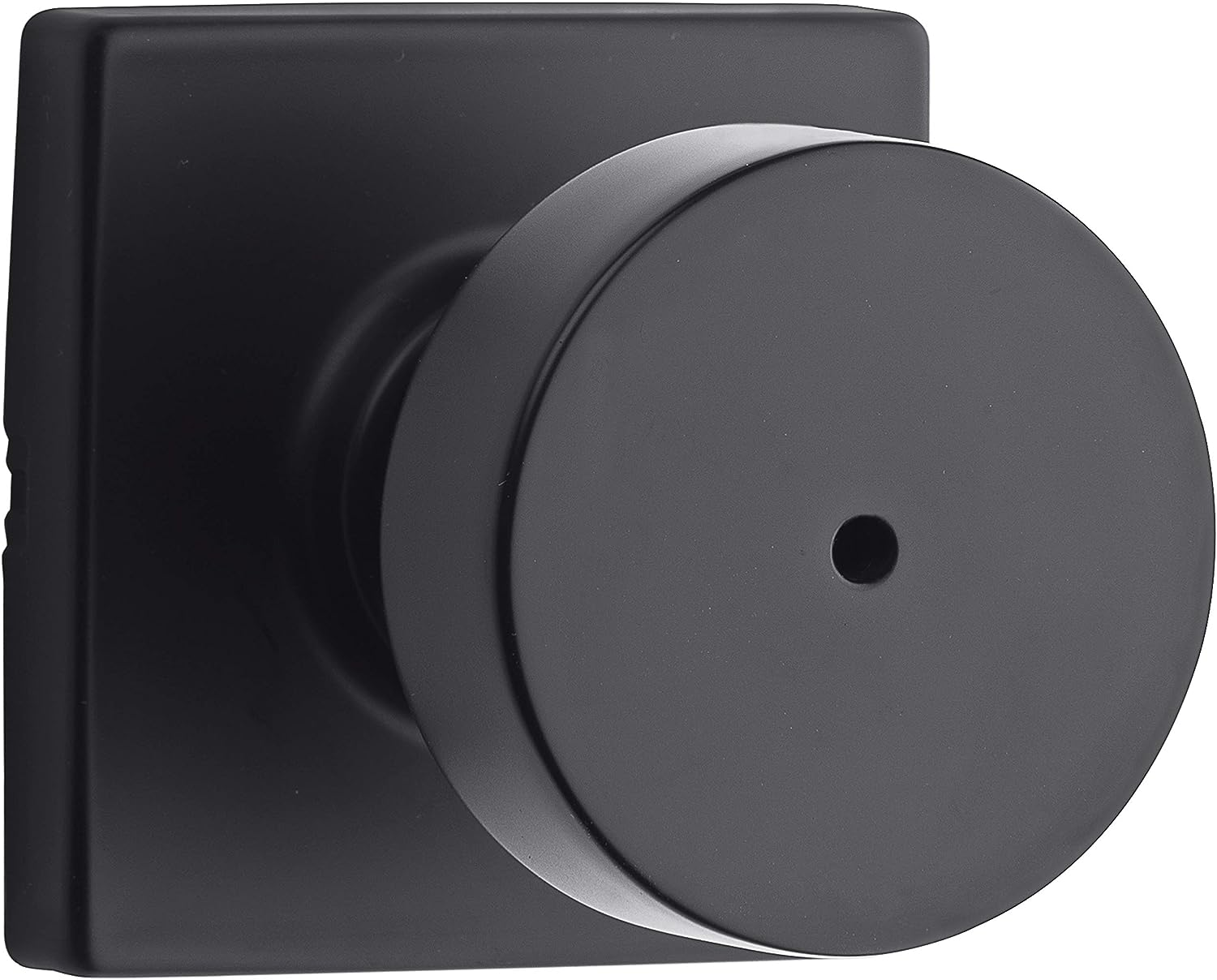 Pismo Matte Black Privacy Door Knob with Microban Lock Technology-image