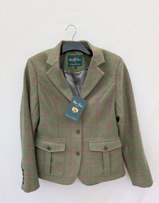 Alan Paine Sakko Damen 12 Wolle Tweed Mantel Schießen Jagd Country Pembroke