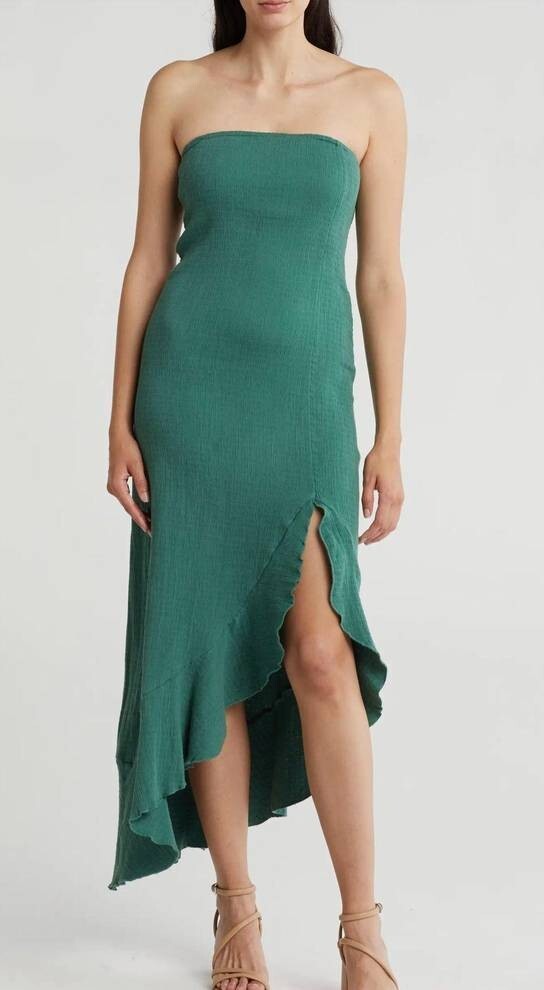 free people green strapless dress Made Me Smile Mini Dress by free-est at Free People in Green, Size: L