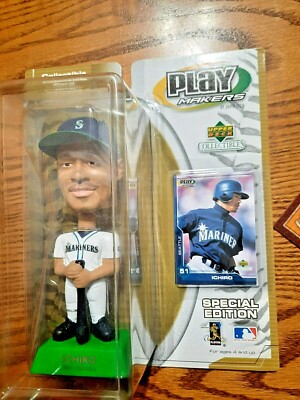 ICHIRO BOBBLEHEAD BOBBLE HEAD UPPER DECK PLAYMAKERS ⚾️ BASEBALL