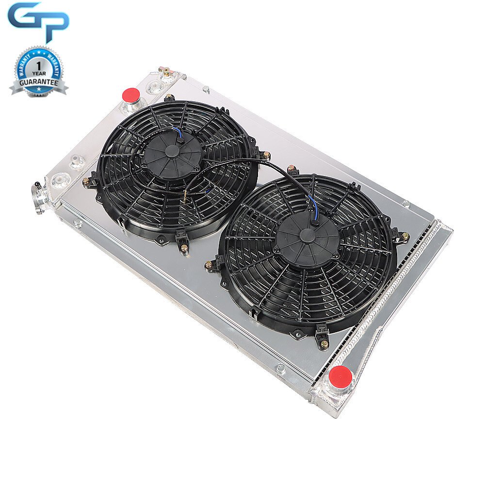 3 Row Aluminum Radiator+Shroud+Fan For Chevrolet Corvette ZR-1 1990 Base 1984-90