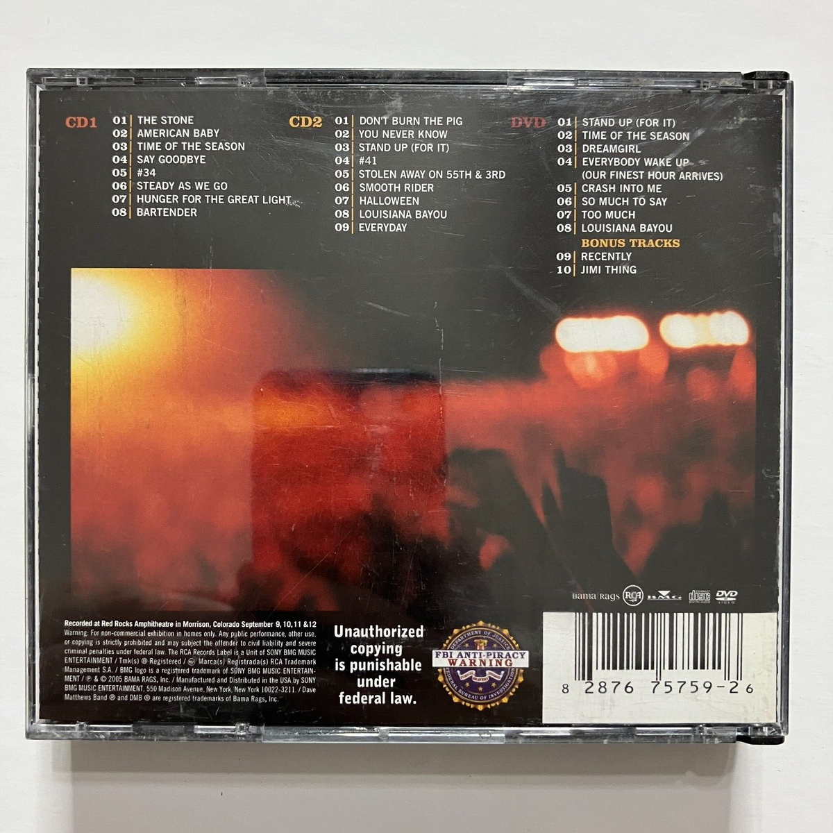 Weekend on the Rocks by Dave Matthews 2 CD + DVD 828767575926| eBay