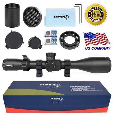 ロッド CREEK SNIPER II Sniper 5-27x50 FFP Rifle Scope 30mm Tube Side Parallax Adjustment