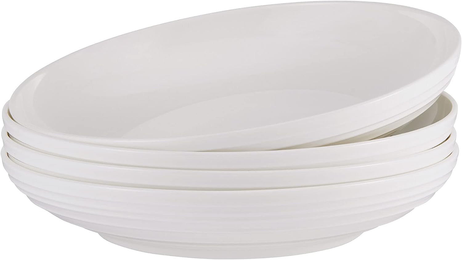 Of 4 Pasta Bowls Set, 8-inch, 24 Ounces,white