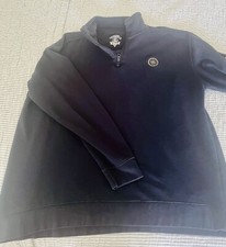 Używane męskie rydwany vintage granatowe 1/4 zamek błyskawiczny rozmiar: XL