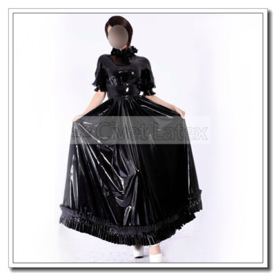 chinese dress ladies SNATCHED FAUX LEATHER LONG SLEEVE MAXI DRESS – AKIRA main image 1