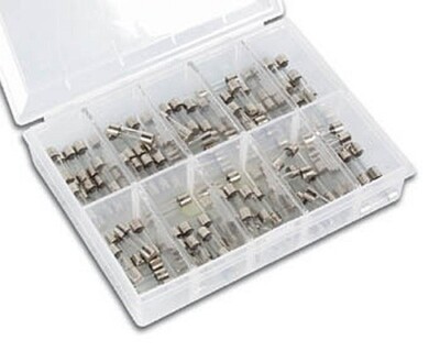 FUSE SET 5 x 20mm Fast Acting, 100 PCS, nice in case, Velleman K/FF