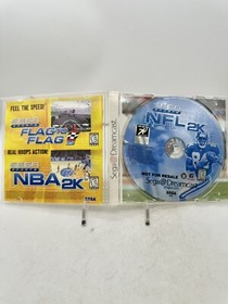 NFL 2K (Sega Dreamcast, 1999)  Complete in Box - CIB - VGC DISC