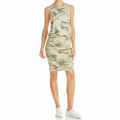 knee length dresses for ladies Delia's Stretchy Camo Mesh Lettuce Trim Maxi Dress