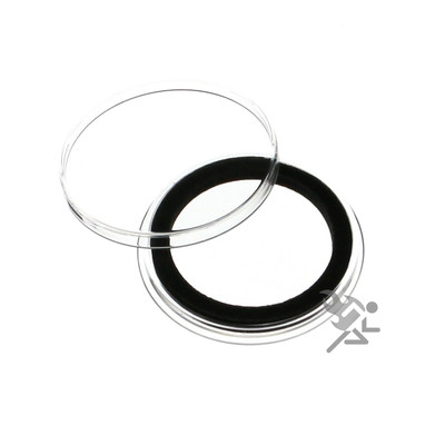 1oz Gold Eagle Coin Capsules, Air-Tite Holders 32mm Black Ring, 5 Pack