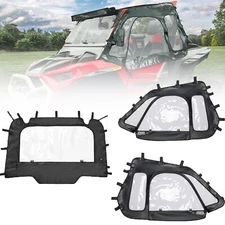 UTV Soft Rear Windshield+Upper Door for Polaris RZR XP 1000 / Turbo 2014-2023