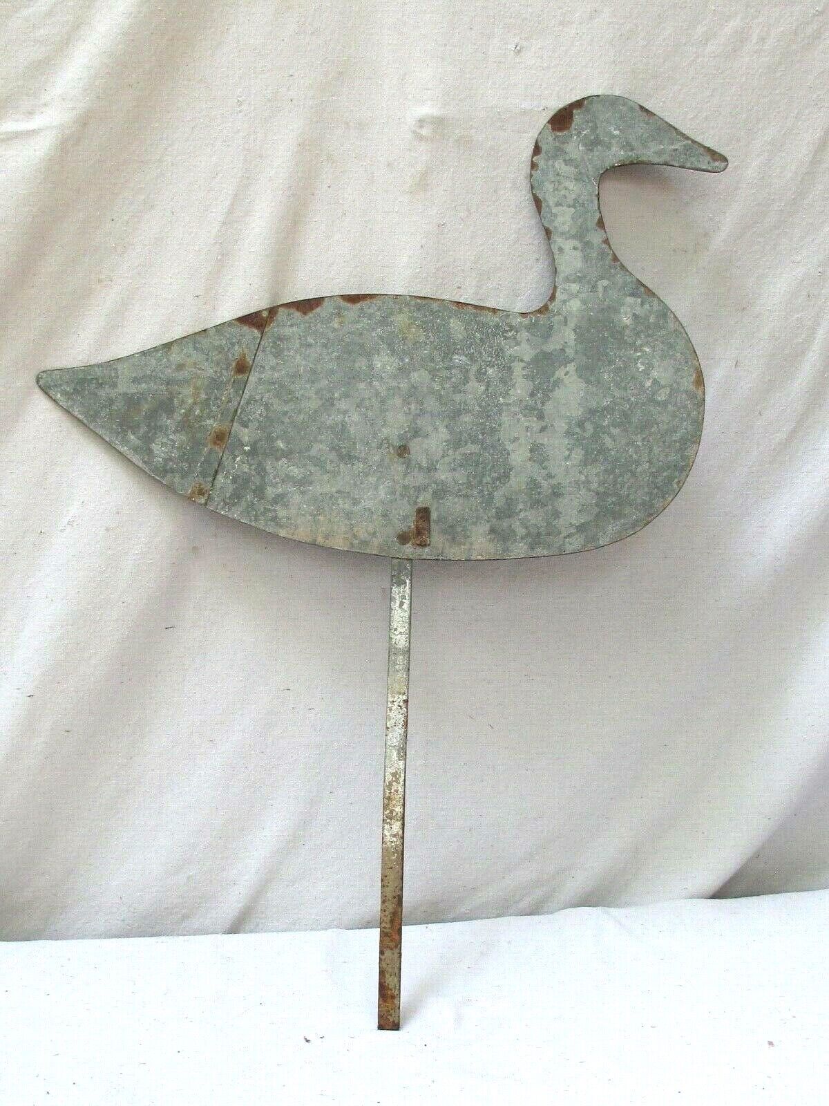 Vintage Metal Goose with Iron Stake