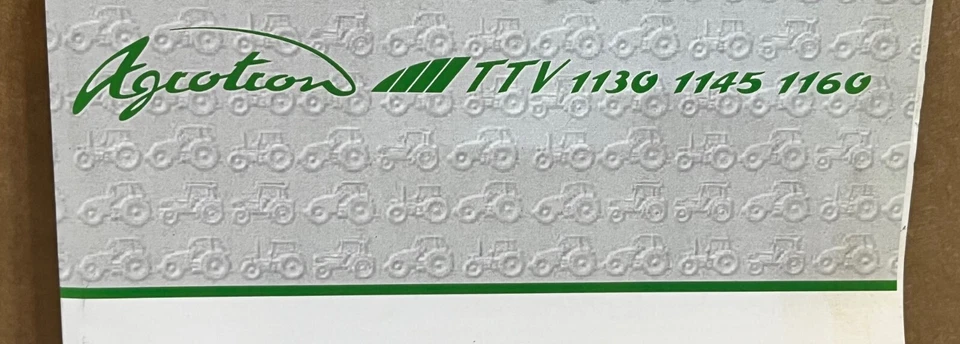 Libro de instrucciones Deutz Fahr Agrotron Tractors TTV 1130, 1145, 1160 Foto 2 de 4