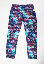 Athleta Multicolor Floral & Striped Patterned Athletic Capris, Size XS