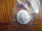 1- 1964 KENNEDY Half Dollar 90%  SILVER  "UNCIRCULATED" #5