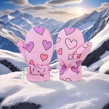 XITOTAHAYE Toddler Winter Mittens Waterproof, Warm Fleece Lined Baby Snow Glo...