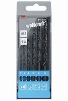 Wolfcraft Metallbohrer-Set Hss Rollgewalzt Ø 2 - 8 Mm 6-Teilig Rundschaft