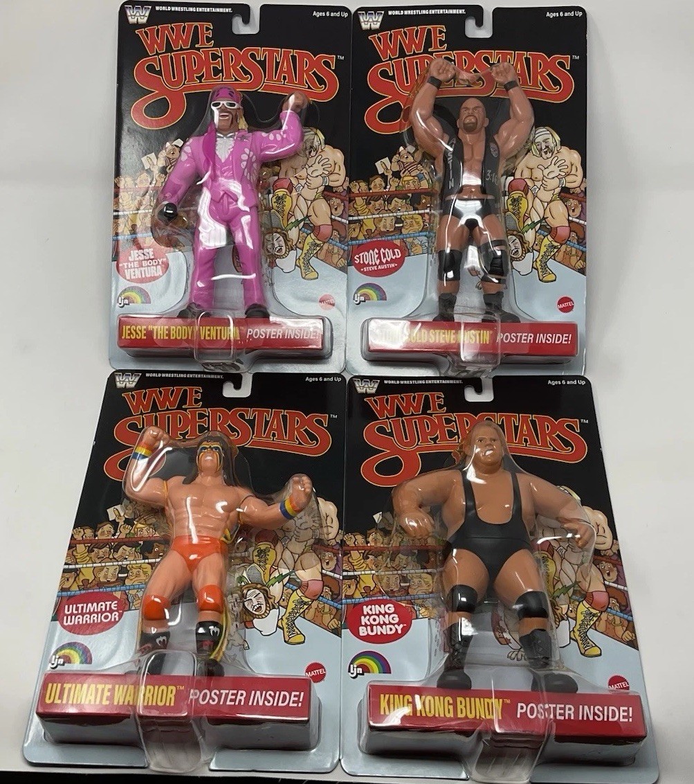Mattel LJN WWE Superstars Series 2 Black Card Chase Complete Set
