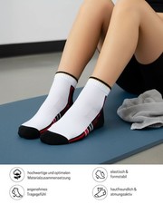 Sneaker Socken Quarter Sportsocken mit Frotteesohle Herren Damen Baumwolle