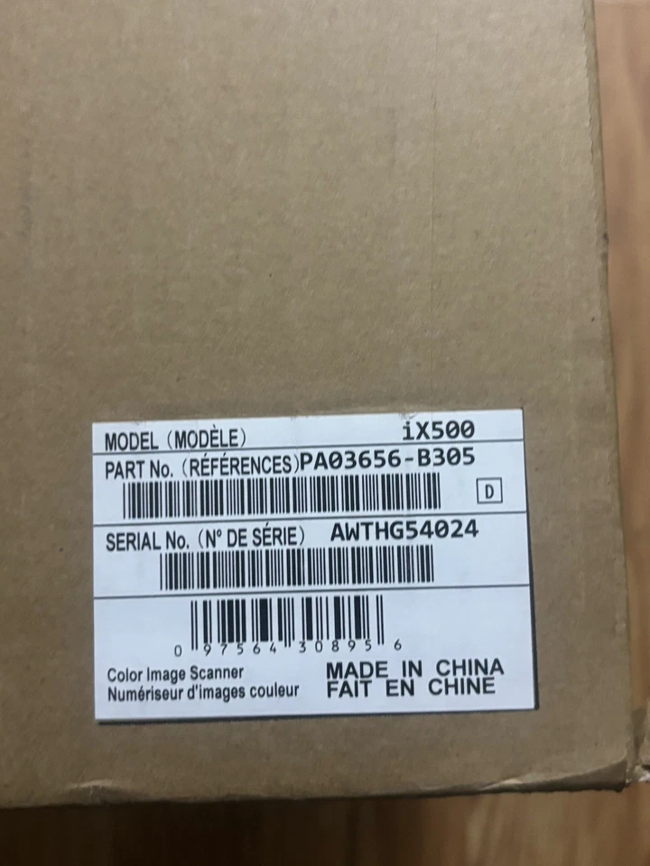 Fujitsu ScanSnap iX500 High Speed Wi-Fi USB Document Scanner - Black NEW IN BOX - Image 4 of 4