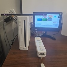 Nintendo Wii Console Bundle White RVL-001 Tested Working W/Wii Remote & Cables 5