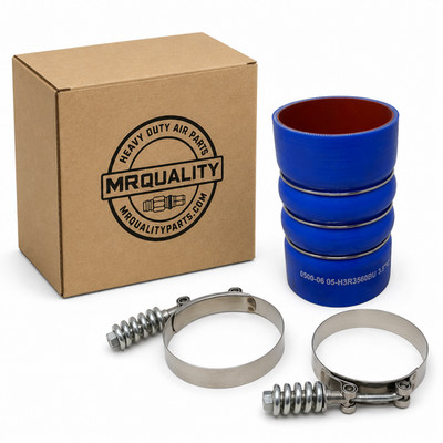 MR Quality Charge Air Cooler CAC Hose Kit 3.5 x 6 Cold Side With 2 T-Bolt Clamps