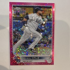 Topps Chrome 2022 Nelson Cruz #71 Magenta Speckle Rays /350