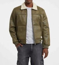 Giubbino giacca eco montone GUESS JEANS uomo M5BL1DW1862 f8lj marrone