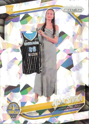 2025 Panini Prizm WNBA #85 Ajsa Sivka Ice Prizms