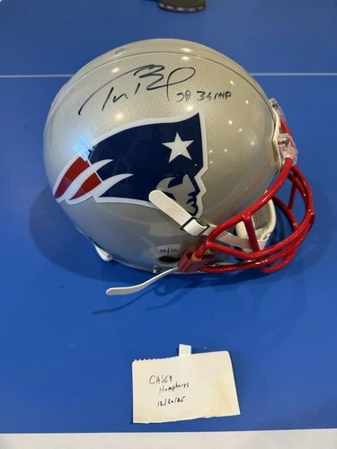 Tom Brady Signed And Inscribed Game Style Patriots Authentic Helmet