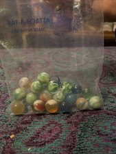 18 Uranium Vintage Marbles