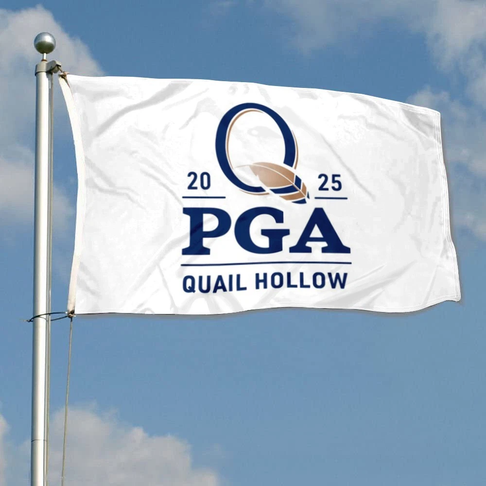 2025 PGA Championship Quail Hollow PGA Tour House Flag, Home Garden Wall Decor