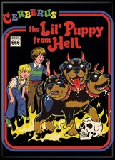 STEVEN RHODES LIL' PUPPY FROM HELL MAGNET 2.5” X 3.5” NEW
