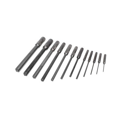 Mayhew Tools 62254 Pilot Punch, 12-Piece Set Kit Bag, Black Oxide Finish SAE