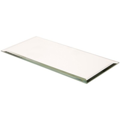 Plymor 3'' x 6'' Rectangle, 3mm Thick Beveled Glass Mirror