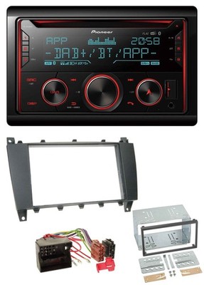 Pioneer 2DIN DAB MP3 Bluetooth USB CD Car Stereo for Mercedes C Class