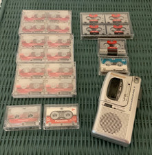 Panasonic RN-505 Voice Recorder + 20 Micro Cassettes Sony Panasonic TDK Tested