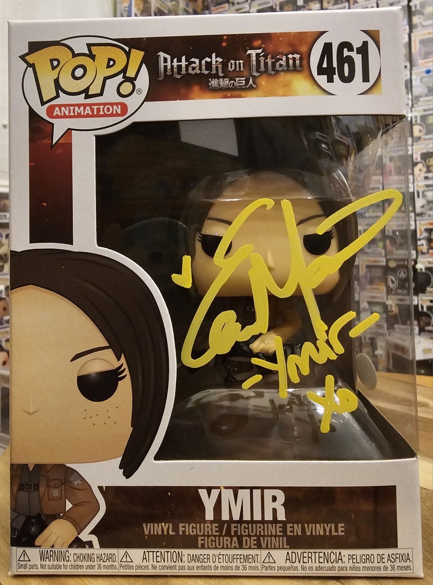 Funko Pop Attack on Titan Ymir #461 Signed by Elizabeth Maxwell