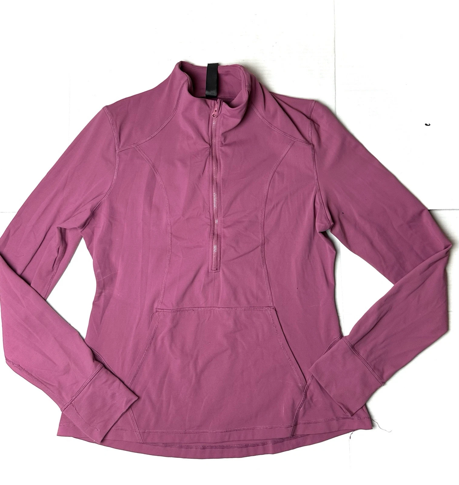 yogalicious active 1/2 zip long sleeve jacket
