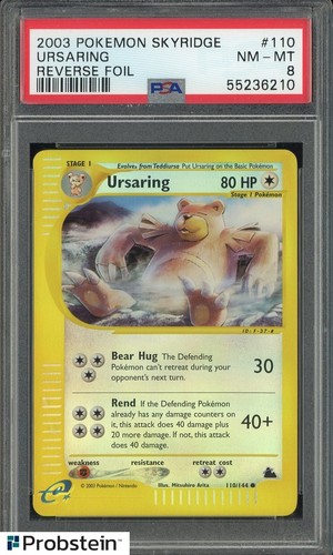 2003 Pokemon Skyridge #110 Ursaring Reverse Foil PSA 8 NM-MT