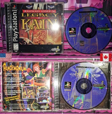    BLOOD OMEN LEGACY OF KAIN NTSC-U/C PS1 SONY CIB 100% RARE SLUS-00662