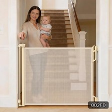 SPACEANY Retractable Safety Baby Gate or Mesh Dog Gate,Durable Portable R047