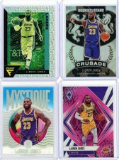 4 LEBRON JAMES  2020-21 CRUSADE SILVER FLUX MOJO PINK PHOENIX BLUE MYSTIQUE LOT