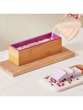 NEW Soap Making Kit, Bamboo Cutting Box And Inner Box With Silicone Mold