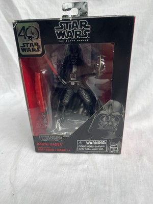 Star Wars Black Series Titanium Series Darth Vader 3.75  40th Anniv NON-MINT