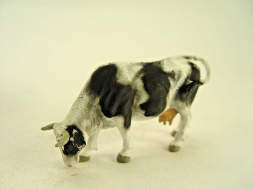 Vaca pastando - Figura Preiser Elastolin - todavía escala G - 47000 #E | Zustand: Neu