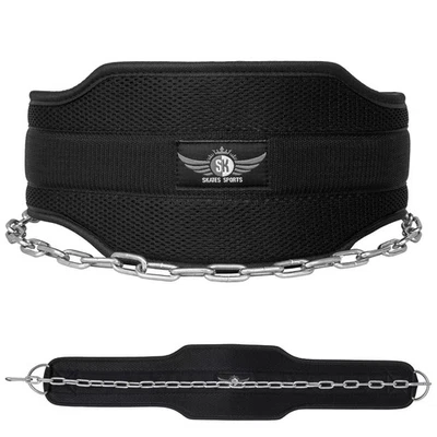 Bester Heavy Duty Tauchgürtel 15 CM Rücken Gewichtheben Dip Gürtel mit 92 CM Kette - Bild 1 von 4