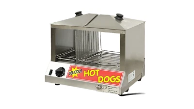 ELITE KITCHEN SUPPLY Commercial 100 Hot Dog 50 Bun Hot Dog Steamer Warmer Concession Food Cart Vendor