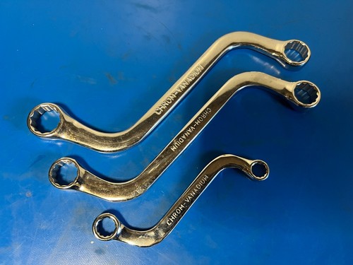 Chrome Vanadium Steel S-Shape Ring Spanner Set 10,11,16,17,18,19 mm - Picture 4 of 10