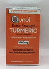 Qunol Extra Strength Turmeric Curcumin Complex 1000 Mg. 60ct Exp 6/26